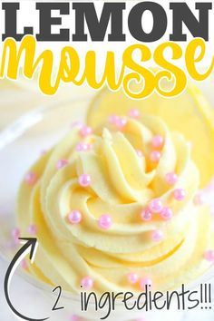 lemon mousse recipe with 2 ingredients