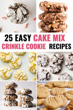 25 easy cake mix cookie recipes that are perfect for desserts and cupcakes