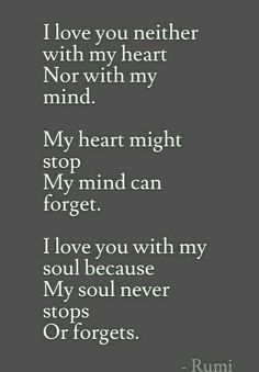 a poem that reads i love you with my heart not with my mind, my heart might