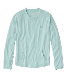 a women's long - sleeved shirt in mint green