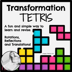 a poster with the words transformation tetris on it