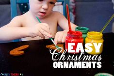 Easy Christmas Ornaments - Busy Toddler Jolly Holiday