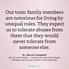 a quote from dr sheri campbell on the topic of family members and their families