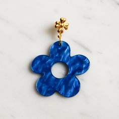 ✰ Materiaal: Stainless steel & Resin Blossom Jewelry, Blue One Piece, One Piece, Stainless Steel, Blue