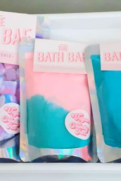 Kids Bath Products, Bath Relaxing, Scrub Diy, Blue Cotton Candy, Sugar Scrub Recipe, Diy Kosmetik