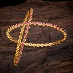 Stone Bangles Gold Designs, Stylish Bangles, Ruby Choker, Pearl Bangles, Designer Bangles, Stone Bangles, Ruby Bangles, Gold Jhumka Earrings