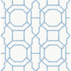 an abstract blue and white wallpaper pattern