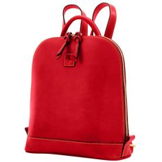 Pack in Style    This chic backpack, made from special Italian Vacchetta leather that grows softer the more you carry it, is perfect for vacation, a day in the city, or the commute to work. Red Leather Backpack With Zipper Closure, Red Leather Standard Backpack, Red Leather Backpack With Zipper For Everyday, Classic Red Leather Backpack For Everyday, Red Leather Travel Backpack, Classic Red Leather Everyday Backpack, Modern Backpack, Chic Backpack, Commute To Work