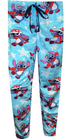 Great for anyone who loves Disney favorite movie Lilo and Stitch! These super soft silky fleece lounge pants feature Stitch wearing a santa hat. These sleep pants have a drawstring and wide elastic waist with cuffed bottoms. Stitch Pajamas, Apple Watch Bands Fashion, Boxer For Men, Christmas Pj, Lounge Pants Womens, Stitch Clothes, Christmas Pjs, Disney Favorites, Snow Flake