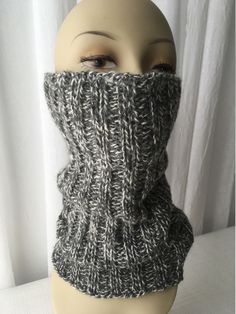 HAND KNIT in USA: Unisex Seamless Infinity Scarf Neck Warmer Gaiter in Classic RIB Pattern. ♥ Soft, Cozy & Warm. ♥ Great textured knit. ♥ Matching Half Finger gloves are available to order: https://www.etsy.com/listing/464470351/hand-knit-half-finger-gloves-in-100 ♥ Great for those cold days to cover your face & neck --- long enough to cover your head as well! ♥ Your color choice! ♥ All natural fiber. Fiber Detail: 100% Classic Paton Wool yarn made in Canada NOTE: knitted per your order One Size Wool Knitting Pattern For Winter, Winter Alpaca Knitting Pattern, Winter Knitting Pattern In Gray, Winter Knitting Pattern For One Size Fits Most, Winter Fitted Knitting Pattern In Yarn, Winter Soft Knit One Size Knitting Pattern, Winter Knitting Pattern, Scarf Neck, Finger Gloves