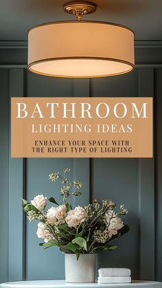 bathroom lighting ideas Half Bath Vanity Lighting, Small Powder Room Lighting Ideas, Powder Room Vanity Lights, Unique Bathroom Lighting, Over The Mirror Bathroom Lighting, Bathroom Light Over Tub, Spa Bathroom Lighting, Powder Room Ceiling Light, Powder Room Lighting Above Mirror