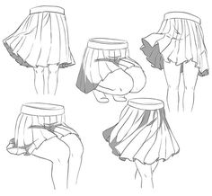 the instructions for how to draw skirted skirts