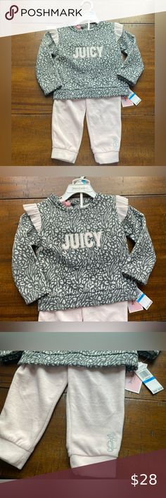 •NWT•Juicy Couture Toddler Girl Leopard Fleece Sweater Velour Pant Set Velour Pants, Fleece Sweater, Pant Set, Sweater Pants, Juicy Couture, Toddler Girl, Pants Set, Couture