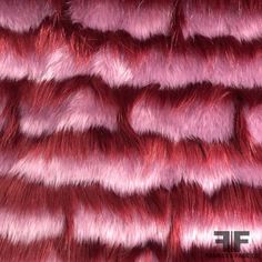 red and pink fur texture close up