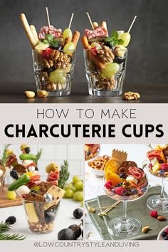 how to make charcuterie cups