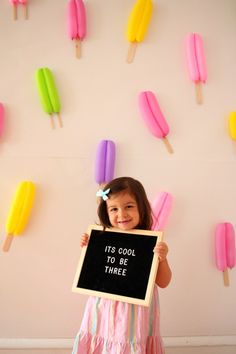 3rd Birthday Party For Girls, Ice Cream Shoppe, Popsicle Party, Girls 3rd Birthday