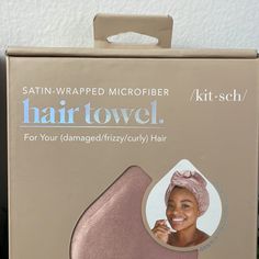 Microfiber Satin - Wrapped Shower Hair Accessories Damaged/ Frizzy / Curly Hair Hair Towel Pink Silky Smooth Satin Helps Reduce Frizz While Protecting Your Hair From Split Ends Breakage Kitsch Hair, Charcoal Bar, Shower Hair, Frizzy Curly Hair, Spa Headband, Exfoliating Body Scrub, Malibu Barbie, Hair Color For Women, Hair Color Pink