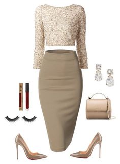 0731460a8a5ce1626210cbf4385ae0efdesc51762684ri Outfits Classy, Skirt And Top, Work Outfits, Alice Olivia, Polyvore Fashion