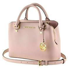 Savannah Small Satchel Bag Features Round Top Handles, Gold-Tone Hardware, A Detachable And Adjustable Shoulder Strap, Purse Feet, A Top Zip Fastening, A Signature Mk Hanging Key Chain And A Magnetic Snap Fastening Composition And Details 100% Leather Drop: 22.5 Inches Dimensions (Cm): 25 X 18 X 10 Color: Light Pink Brand New, Never Used. Pet Free Smoke Free Home. No Damage To The Item. Comes Well Packed. No Dustbag, No Box. Formal Pink Bags With Branded Hardware, Michael Kors Pink Top Handle Satchel, Michael Kors Pink Double Handle Satchel, Pink Michael Kors Double Handle Satchel, Chic Pink Michael Kors Satchel, Classic Pink Michael Kors Shoulder Bag, Feminine Michael Kors Travel Bags, Michael Kors Blush Bags With Gold-tone Hardware, Designer Michael Kors Blush Bag