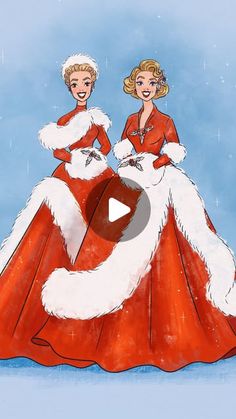 Shea O'Connor on Instagram: "Which costume is your favorite, dear? Edith Head’s costume designs for “White Christmas” dazzle me every time I watch this glorious film.
.
Art prints & a coloring book are in my Etsy shop should you like (link in bio)!"