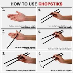 how to use chopsticks in different ways