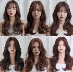 Korean Long Hairstyle, Long Hairstyle Ideas, Pretty Hair Cuts, Long Hair Perm, Hairstyle Ideas Easy, Hair Style Korea, Hair Inspiration Long, Long Hairstyle, Hairstyles For Layered Hair