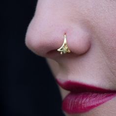 "Unique Nose Ring, 18k Gold Plated Brass Nose Open Hoop Piercing, Tribal Indian Style, 20g, Handmade Jewelry Nose rings are the ultimate piercing jewelry if you are looking for a way to feel unique and make a fashion statement. This nose ring is made of thick high-quality 18k gold plating over brass (2 Microns). Spice up your jewelry collection with this awesome ring. Add some edge and whimsical touch to your personality. *PLEASE NOTICE: this ring is dainty- care must be taken to open and close 14k Gold Nose Rings For Wedding, Gold Hypoallergenic Nose Rings For Wedding, Yellow Gold Pierced Nose Rings Gift, Elegant Hypoallergenic Nose Rings For Weddings, Wedding Yellow Gold Internally Threaded Nose Rings, Internally Threaded 14k Gold Nose Rings For Wedding, 14k Gold Internally Threaded Nose Rings For Wedding, Hypoallergenic Yellow Gold Nose Ring Gift, Dainty Pierced Rings For Gifts