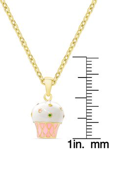 Keep your little one's look extra sweet with this cupcake pendant necklace plated in 18-karat gold. Style Name:Lily Nily Cupcake Pendant Necklace (Girls). Style Number: 5948930. Playful Gold Jewelry For Birthday, Sweet Nickel-free Jewelry Gift, Playful Gold Hypoallergenic Jewelry, Cute Gold Jewelry For Birthday, Playful Hypoallergenic Gold Jewelry, Cute Gold Birthstone Jewelry, Sweet Nickel-free Jewelry For Gifts, Adjustable Gold Charm Necklaces With Playful Style, Sweet Gold Necklace For Gift