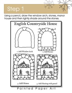 the instructions for how to make an english countryside house