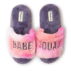 Little ones will love these extra-furry slide slippers! Complete with sparkly details and durable indoor/outdoor outsoles, they're the perfect pick for busy days of play! Fuzzy Slides, Cozy Slippers, Matching Mom, Slide Slippers, Almond Shaped, Slippers Cozy, Baby Slippers, Kids Slide, Open Toe Shoes