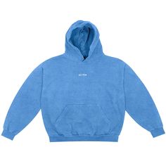 OVERSIZED LUX "SIMPLE" HOODIE - BLUE - Kill Crew Oversized Blue Hoodie, Oversized Blue Crew Neck Hoodie, Comfy Oversized Blue Hoodie, Blue Soft-washed Hoodie Sweatshirt, Blue Moisture-wicking Hoodie For Streetwear, Vintage Shirt Design, High School Outfits, Blue Hoodie