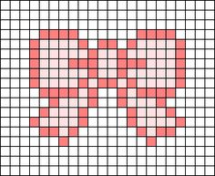 a cross stitch pattern with hearts on it