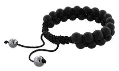 This is a Stunning, Stone Bead Shamballa Bracelet. This very unique Bracelet is crafted out of beads in a unique pattern. This Bracelet is especially thick and well-made. Don't be fooled by our low price! This Bracelet is top quality and retails for much much more in stores! By importing directly from the source we are able to offer this magnificent bracelet at a tremendous discount. Adjustable Black Beaded Round Bracelet, Adjustable Round Black Beaded Bracelet, Adjustable Black Beaded Bracelets With Polished Beads, Adjustable Black Beaded Bracelets, Adjustable Wristband With Black Round Beads, Adjustable Black Beads Bracelets, Adjustable Black Beads Wristband, Adjustable Wristband With Large Round Beads, Black Bracelets With Large Beads As Gift