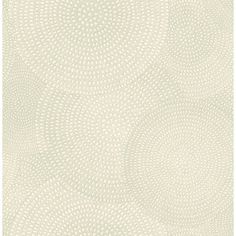 a white wallpaper with circles on it