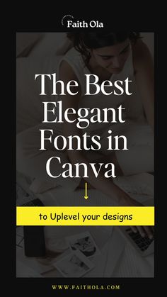 the best elegant font in canva