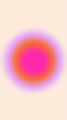 an orange and pink circle on a white background