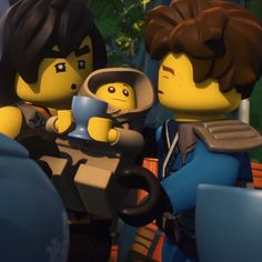 the lego movie characters are talking to each other