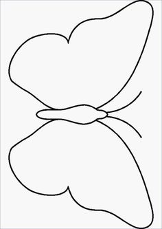 the outline of a butterfly with wings