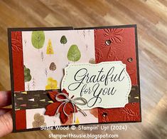 Stamp with Susie: Sweet Days of Autumn fall card Have A Terrific Tuesday, Christmas Tree Cards, Easel Cards, Tree Cards