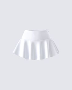 There's nothing like a cute and cozy look that can be worn to any occasion 🤍 This closet essential, made with built-in shorts and a fit and flare style, is crafted from crepe fabric for a look that serves functionality at its finest 🙌 Chic Solid Short Tennis Skirt, Chic Solid Color Short Tennis Skirt, Chic Solid Skort With Built-in Shorts, Chic Solid Color Skort With Built-in Shorts, Chic Skort With Built-in Shorts, Skirted Elastane Shorts, Flowy Tennis Skirt In Solid Color, Elegant Solid Color Skort With Short Inseam, Fitted Solid Shorts With Ruffles