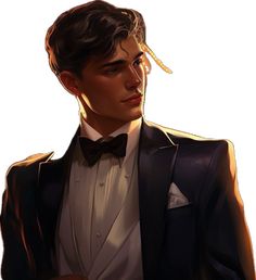 a man in a tuxedo and bow tie