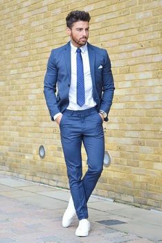 Navy Blue Suit Men, Don Pedro, Blue Suits, Western Outfits Men, Color Shoes, Check Suit