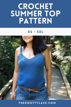 the crochet summer top pattern is easy to make