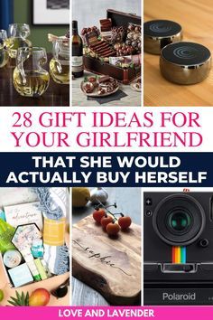 the cover of 28 gift ideas for your girlfriend that she would actually buy herself