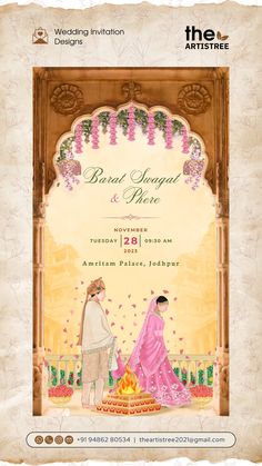 Wedding Intivation, Royal Wedding Card Design, Royal Indian Wedding Card, Wedding Invitations Royal, Traditional Wedding Invite, Wedding Card Writing, Wedding Invitation Indian, Wedding Invitations Indian