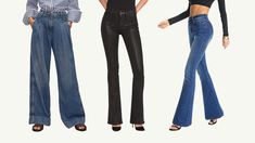 Jean trends for 2024. Learn how to look classy and expensive in jeans and find the ultimate denim trends for 2024. Trendy Jeans For Women, Denim 2024, Classy Jeans, Jeans And Bodysuit, Comfy Airport Outfit, Princess Ballgown, Dressy Jeans, What To Wear Fall, Clothes For Women Over 50