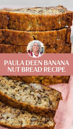 Paula Deen’s Banana Nut Bread is made with flour, baking soda, salt, sugar, vegetable oil, eggs, vanilla extract, ripe bananas, and walnuts. This easy banana nut bread recipe creates a delicious dessert that takes about 55 minutes to prepare and can serve up to 10 people. Banana Nut Bread Recipe 2 Bananas, Banana Walnut Cream Cheese Bread, Best And Easiest Banana Bread, Banana Bread Bob Evans Recipe, Super Moist Banana Nut Bread, Banana Nut Bread Recipe Starbucks, Banana Bread Recipe Nut, Banana Bread Recipe Vegetable Oil, Paula Deen Banana Nut Bread