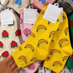 Material: Cotton, PolyesterFree Size Frutas Aesthetic, Fruit Socks, Funny Socks Women, Kawaii Swimsuit, Socks Aesthetic, Banana Pattern, Dark Academia Clothing, Anime Lingerie, Artsy Outfit