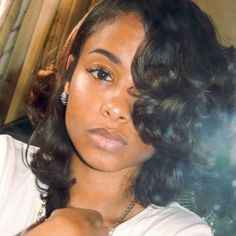 Soft Waves Natural Hair, Soft Curl Bob Black Women, Silk Press Natural Hair Wedding, Curls On Short Hair, Summer Hair Care, Pressed Natural Hair, Silk Press Natural Hair, Haute Hair, Silk Press