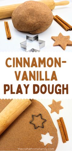 cinnamon - vanilla play dough is an easy recipe for kids to make